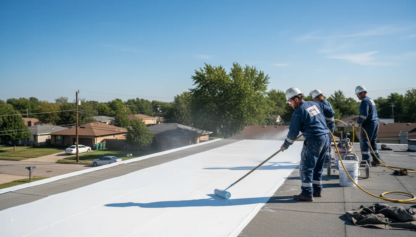 Commercial roof coating in Summerfield, TX near me
